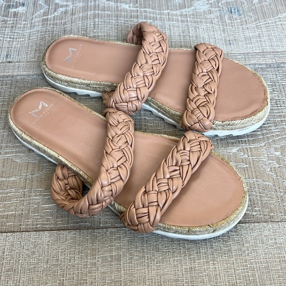 Marc Fisher Jaimee Espadrille Slide Sandal Tan - Picture 3 of 6